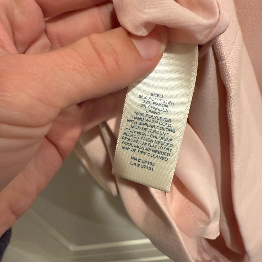 Harper Rose Blush A Line Roll Neck Dress - Picture 6 of 7